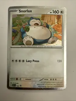 Pokemon Scarlet Violet Black Star Promo Cosmo Holo SVP122 Snorlax - Image 1