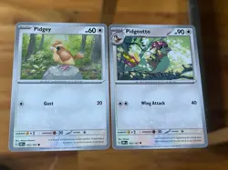 Pidgey Pidgeotto Duo From Obsidian Flames Pokemon TCG 162/197 163/197 - Image 1