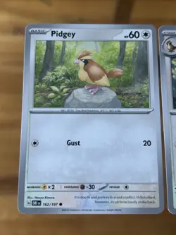 Pidgey Pidgeotto Duo From Obsidian Flames Pokemon TCG 162/197 163/197 - Image 2