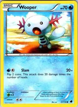 Wooper 21/116 Plasma Freeze Pokemon TCG LP Normal - Image 1