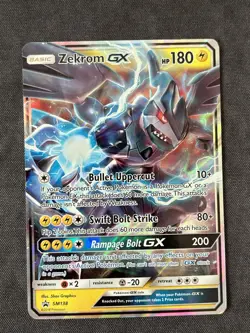 Pokemon Zekrom GX SM138 2018 Sm Promo Full Art Holo HP180 Basic English - Image 1