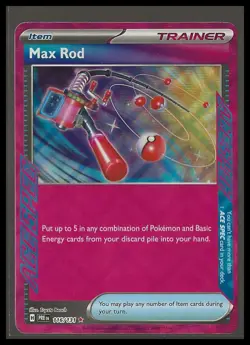Pokemon TCG Max Rod 116/131 SV: Prismatic Evolutions Holo NM/M - Image 1