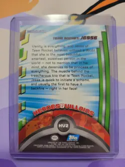Pokemon Topps Jesse - TV Animation Heroes & Villains 2000 - Image 2