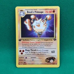 Brock's Primeape 35/132 Gym Challenge 1st Edition Pokemon WOTC TCG NM - Image 1