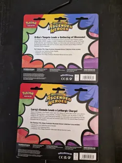 Pokemon TCG Ascended Heroes 2X 2-pack Blister Both Variations Lot Erika & Larry! - Image 4