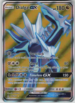 Pokemon TCG Dialga GX (Full Art) Ultra Rare SM - Ultra Prism 146/156 - Image 1