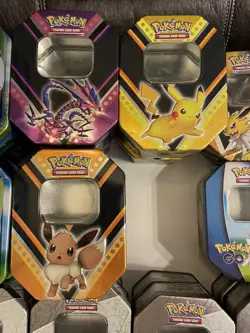 Lot of 24 EMPTY Various 2020 2021 & 2022 Pokemon Tins EMPTY NO CARDS - Image 3
