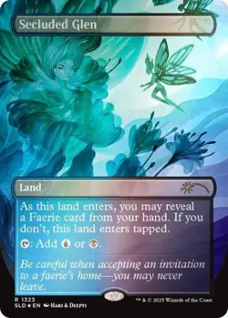 Secluded Glen (Rainbow Foil) -Foil Near Mint MTG Secret Lair - Image 1