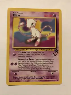 Mew # 8 - Black Star Promo - Pokemon Card Vintage WOTC - Image 1