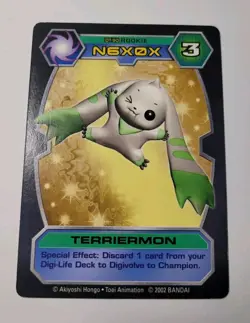 Terriermon DT-90 Series 3 D-Tector Card Bandai Digimon 2002 Card - Image 1