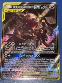 Pokemon TCG Umbreon Darkrai GX SM241 Tag Team Black Star Promo Holo Card - Image 2
