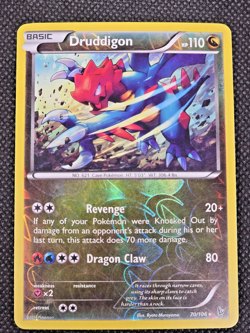 Druddigon 70/106 - Pokemon XY Flashfire Holo Rare Card MP -- L33 - Image 2