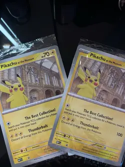 Pokemon TCG Pikachu At The Museum Two Jumbo Promo Cards Exclusive To The Uk - Image 1