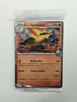 Pokemon Sealed Destined Rivals STAFF Prerelease Promos All 4x Cards - Image 1