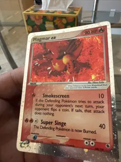 Pokemon TCG Magmar EX Ruby & Sapphire Holo Ultra Rare Card 100/109 LP Condition - Image 2