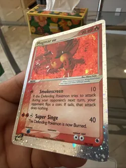 Pokemon TCG Magmar EX Ruby & Sapphire Holo Ultra Rare Card 100/109 LP Condition - Image 4