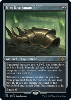 MTG Nim Deathmantle - Foil Etched, NM-Mint, English Double Masters 2022 - Image 1