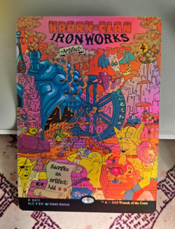 MTG Foil Krark-Clan Ironworks Borderless Encyclopedia of Magic Secret Lair NM - Image 1