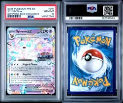 2025 POKEMON PRE SURPRISE BOX EXCLUSIVE #041 SYLVEON EX PSA 10 - Image 3