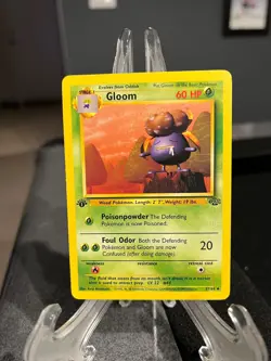 Gloom Pokemon 1st Edition Jungle 37/64 1999 WOTC NM - Image 1