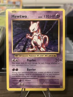 Pokemon TCG Mewtwo 51/108 Psychic HP130 Reprint Lightly Played Card - Image 1