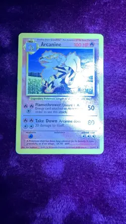 Pokemon TCG Card - Arcanine - 23/102 - Uncommon - Base Set Unlimited - Image 2
