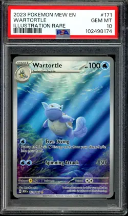 PSA 10 Wartortle Illustration Rare 171/165 IR S&V 151 English Pokemon - Image 1