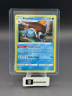 Blastoise Pokemon Pokemon Go 017/078 Rare Holofoil Near Mint - Image 1