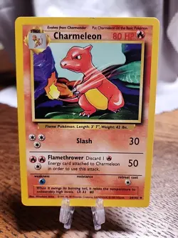 Charmeleon 24/102 Base Set LP Vintage WOTC Pokemon TCG - Image 1