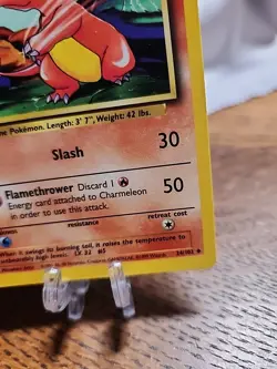 Charmeleon 24/102 Base Set LP Vintage WOTC Pokemon TCG - Image 5