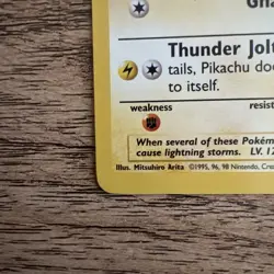 Pokemon TCG Base Set 58/102 Pikachu 1999-2000 UK 4th Print NM Condition Vintage - Image 5