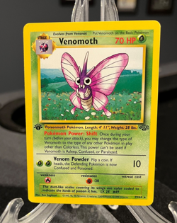 VENOMOTH Pokemon 1st Edition Non Holo Rare Jungle 1999 WOTC - Image 1