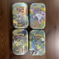 Pokemon TCG - Galar Pals Mini Tins Sealed Set of 4 - Sealed - Image 1