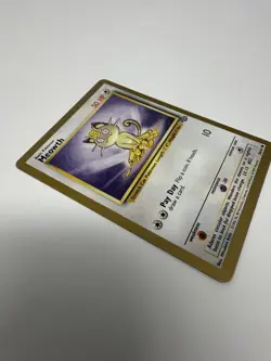 Pokemon Meowth Gold Border Promo 10 WOTC 1999 Black Star Promo LP/MP - Image 4