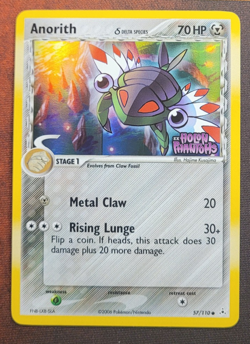 Pokemon TCG Anorith 57/110 Stamped Reverse Holo LP - Image 1