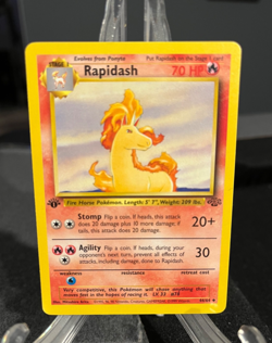 Pokemon 1st Edition RAPIDASH Jungle 44/64 WOTC 1999 - Image 1