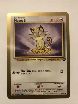 Pokemon TCG Meowth Fruit Roll Up Gold Bordered Promo 56/64 - Image 1