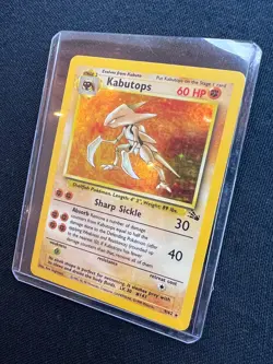 Pokemon TCG Kabutops Fossil Holo Rare 9/62 60 HP 1999 LP - Image 3