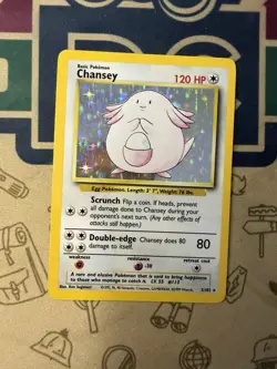 Chansey 003/102 Pokemon Base Set Holo - Image 3
