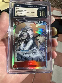 CGC Pristine 10 💎 2023 PELL Kingdoms of Intrigue One Piece English OP04-013 SR - Image 1