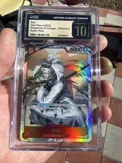 CGC Pristine 10 💎 2023 PELL Kingdoms of Intrigue One Piece English OP04-013 SR - Image 2