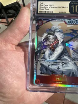 CGC Pristine 10 💎 2023 PELL Kingdoms of Intrigue One Piece English OP04-013 SR - Image 4