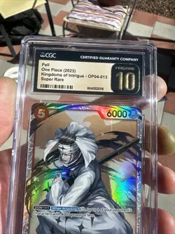 CGC Pristine 10 💎 2023 PELL Kingdoms of Intrigue One Piece English OP04-013 SR - Image 5