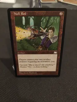 Null Rod Weatherlight Regular Magic the Gathering MTG Card Rare Artifact - Image 1