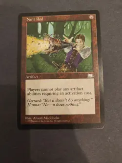 Null Rod Weatherlight Regular Magic the Gathering MTG Card Rare Artifact - Image 3