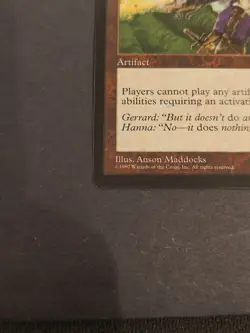 Null Rod Weatherlight Regular Magic the Gathering MTG Card Rare Artifact - Image 4