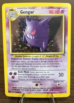 Pokemon TCG Gengar 11/110 Legendary Collection (2002) Holo Card - HP - Image 1