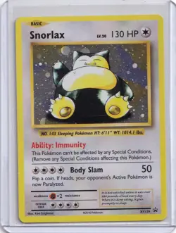 Pokemon Snorlax XY179 Evolutions Blackstar Promo Holo Card 2016 - Image 1