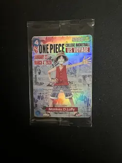 One Piece College Basketball US Voyage Monkey.D.Luffy Card *SEALED* - Image 1