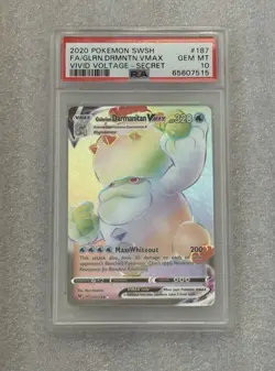Pokemon 2020 SWSH FA/GLRN.DRMNTN.VMAX VIVID VOLTAGE SECRET PSA 10 GEM MT Card 💎 - Image 3